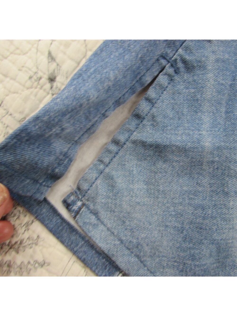 EUC Anthropologie Pilcro low rise wide leg Patchwork Pant Baggy womens Small S - Picture 6 of 8